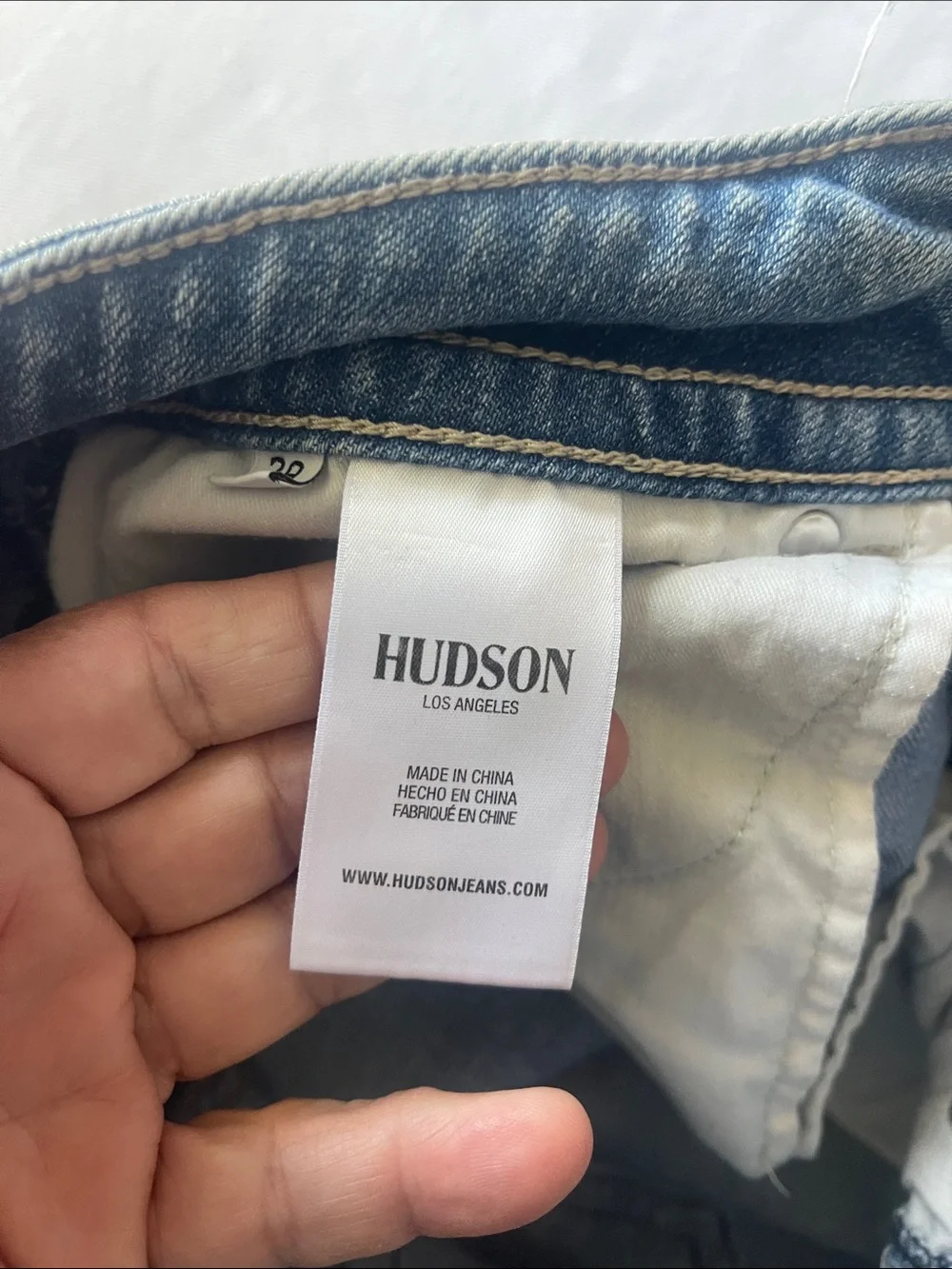 Hudson Size 29” Jean Shorts Light Blue Cuffed Denim Shorts - Picture 3 of 11